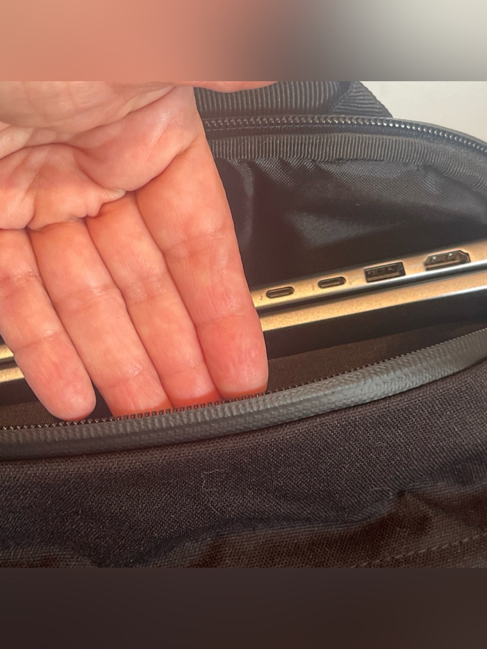 BREVITE triple black laptop school, travel, daily commuter backpack - NWT logo’d - Picture 13 of 15